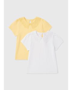 Girls 2 Pack & Collar Tops