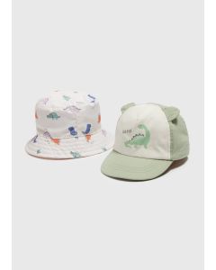 Baby 2 Pack Dino Hat