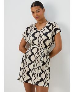 Swirl Print Jersey Kaftan