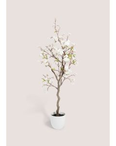 Faux Cherry Tree In Pot (125cm)-White