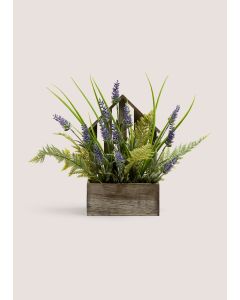 Lavender Wood House Trough (38cm x 42cm x 23cm)-Natural