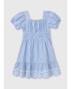 Girls Stripe EmbroideDress