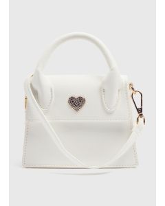 Girls Crossbody Mini Occasion Bag-White-One Size