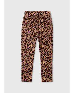 Girls Aztec Leopard Print Trousers