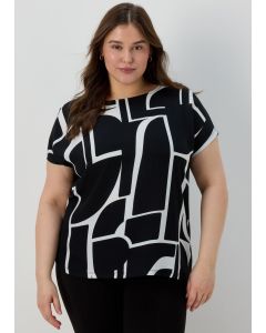 Et VousMonochrome Abstract T-Shirt