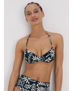 Tile Print Underwire Bikini Top