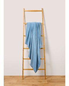 Plain Throw (130cm x 150cm)-Blue-OneSize