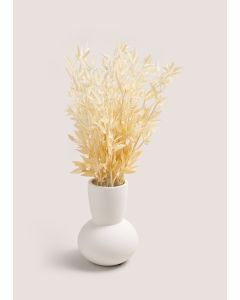 Faux Oat In Vase (66cm x 55cm x 48cm)-White