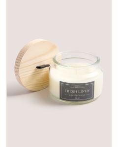 Fresh Linen Scented Candles (200g)-White