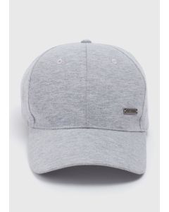 Marl Jersey Cap-Grey-One Size