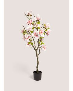 Faux Magnolia Tree in Pot (114cm)-Black