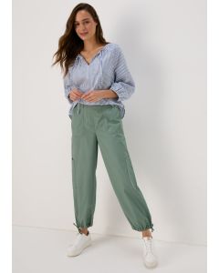 Poplin Crop Trousers