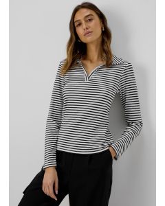 Et Vous Monochrome Stripe Long Sleeve T-Shirt