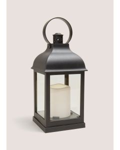 Mini Plastic Lantern (22cm x 10cm x 10cm)-Black