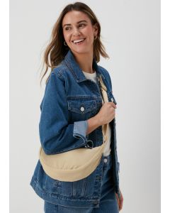 Nylon Moon Bag-Beige