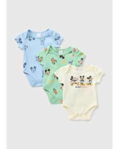 Disney Baby 3 Pack Mickey Bodysuits