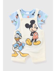 Disney Baby Mickey Dungaree & Bodysuit Set