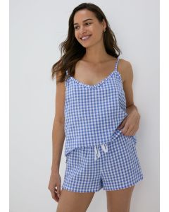 Gingham Knit Textured Cami Pyjama Set