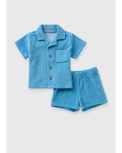 Baby Towelling Shirt & Shorts Set