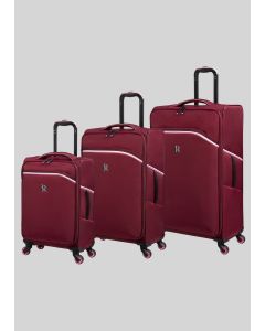 IT Luggage Soft Red Suitcase