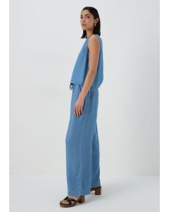 Mid Wash Wide Leg Co Ord Trousers