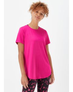 Souluxe Pink Longline Sports T-Shirt