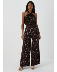 Et Vous Spot Print Wide Leg Co Ord Trousers