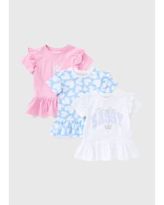 Girls 3 Pack Sassy Tops 