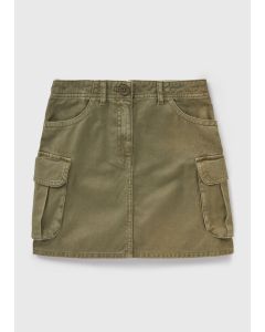 Girls Cargo Mini Skirt