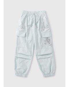 Girls Embellished Cargo Bottoms