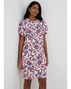 Et Vous Floral Puff Sleeve Midi Dress