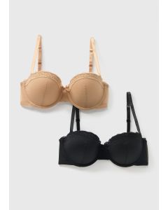 2 Pack Bra Balcony Bra