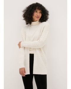 Mixed Stitch Cable Knit Cardigan