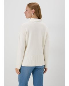 Ribbed V-Neck Jumper