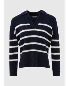 Stripe V-Neck Jumper