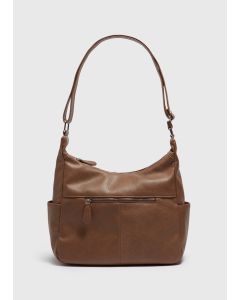 Taupe Bucket Bag-Brown-One Size