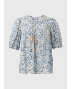 Paisley Tassel Blouse