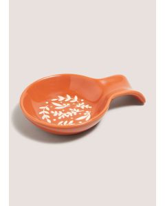 Foliage Spoon Rest (17cmx11.5cmx3cm)-Orange