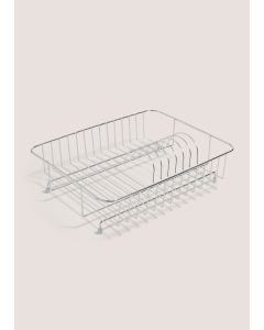 Chrome Dish Drainer (34cmx37cmx9cm) Silver-Silver