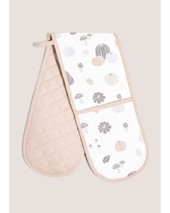 Autumn Oven Gloves (19x90cm)-Pink