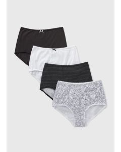 4 Pack Monochrome Full Knickers