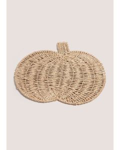 Woven Pumpkin Placemat (36.5cmx31cm)-Natural