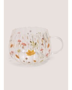 Hello Autumn Glass Mug-Clear-One Size