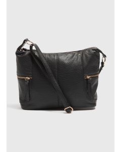 Slouch Cross Body Bag-Black-One Size