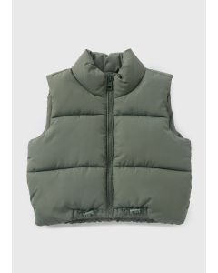 Girls Cropped Gilet