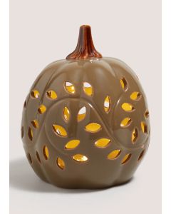 LED Cut Out Pumpkin Ornament (12cmx15cmx4.7cm)-Green