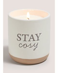 Pumpkin Slogan Candle-White-One Size