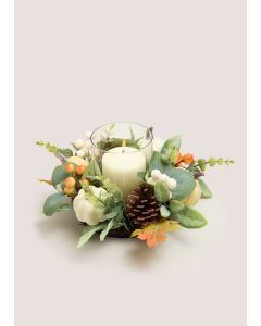 Foliage Wreath Candle Holder-Multi-One Size