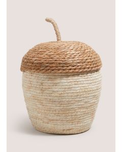 Acorn Storage Basket (38cmx28cm)-Natural