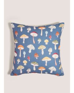 Mushroom Cushion-Blue-One Size